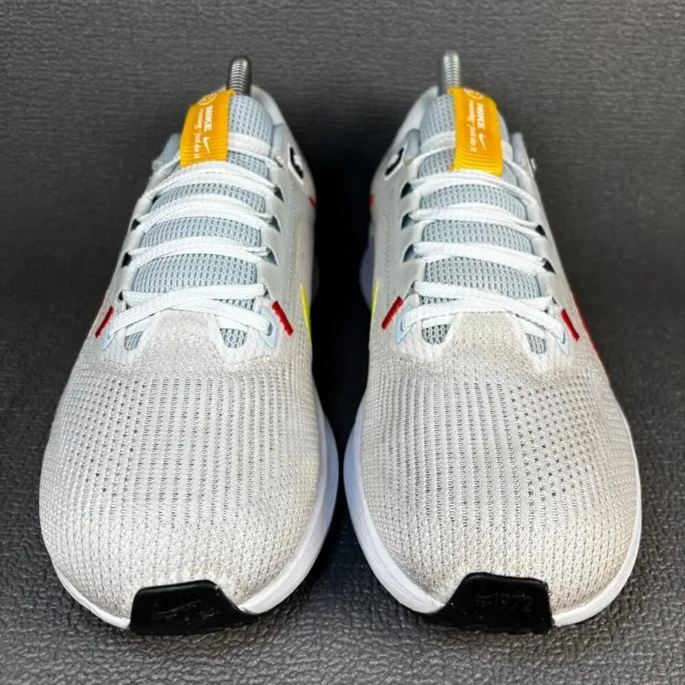 🔴 Nike Air Zoom Pegasus 40 Women`s Size 9 Grey Yellow Running Shoes DV3854-102